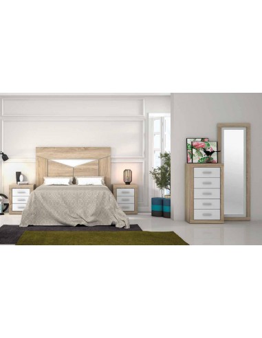 1 Dormitorio completo matrimonio cambrian-blanco - Fábrica de descanso  Madrid