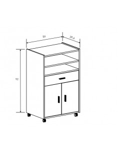 Mueble Auxiliar con Ruedas... 2