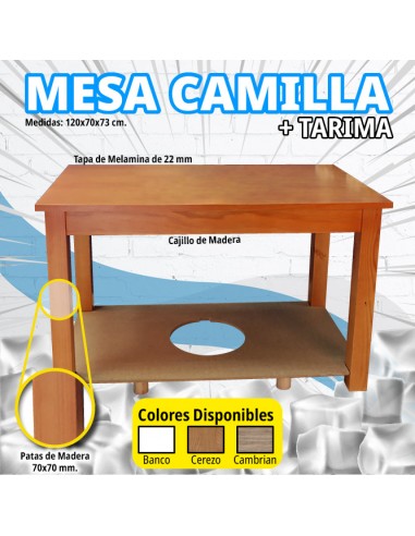 mesa camilla pintada para desvestir...