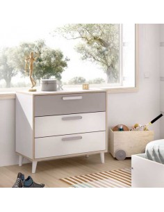 COMODA 3 CAJONES BLANCO -...