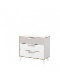 COMODA 3 CAJONES BLANCO -... 2