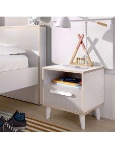 MESITA 1 CAJÓN BLANCO -...