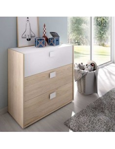 COMODA 3 CAJONES NATURAL /...