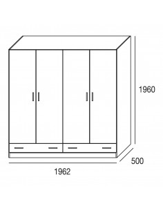Armario Ready 4 puertas +2... 2