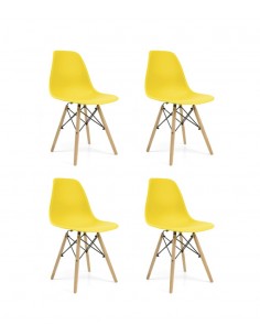 PACK 4 SILLAS VINTAGE PATAS...