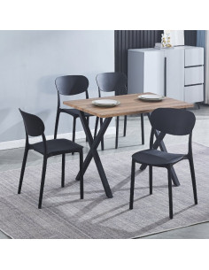 Conjunto mesa + 5 sillas Videl 2