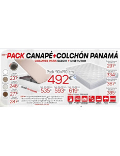 PACK CANAPE+COLCHON PANAMA...