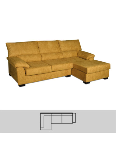 Chaise 3 Plazas (2 Asientos + Chaise)...