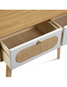 CONSOLA 2 CAJONES - MADERA...