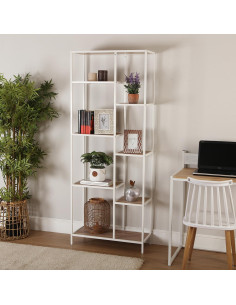 ESTANTERIA 8 ALTURAS BLANCA...