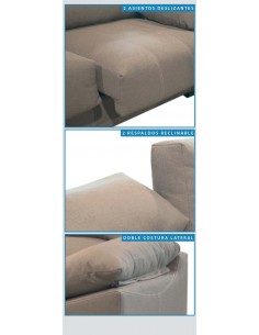 Conjunto de sofás 3+2 Mustandg 2